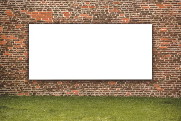 Blank Advertising Billboard on the Street — Zdjęcie stockowe