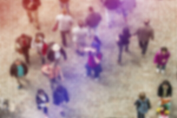 Широкая публика, размытая толпа людей
