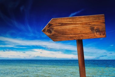 Yön tabelasını Seaside Beach