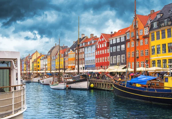 Porto di Copenaghen Nyhavn — Foto Stock