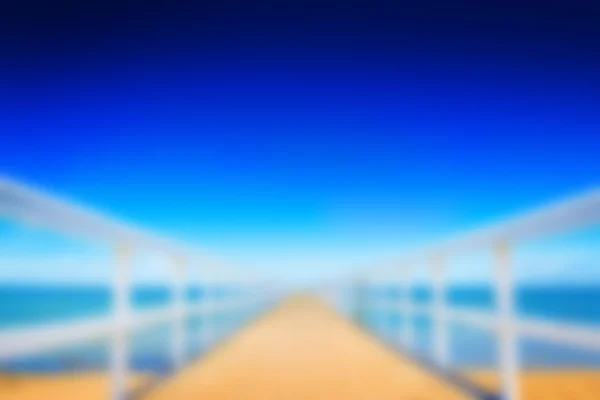 Oceaan Pier abstracte vervagen — Stockfoto