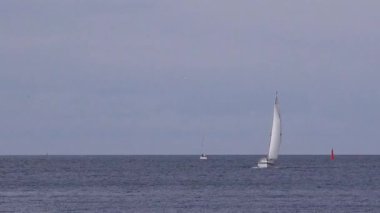 Küçük yelkenli yat tekne deniz, deniz seyir yelkenli