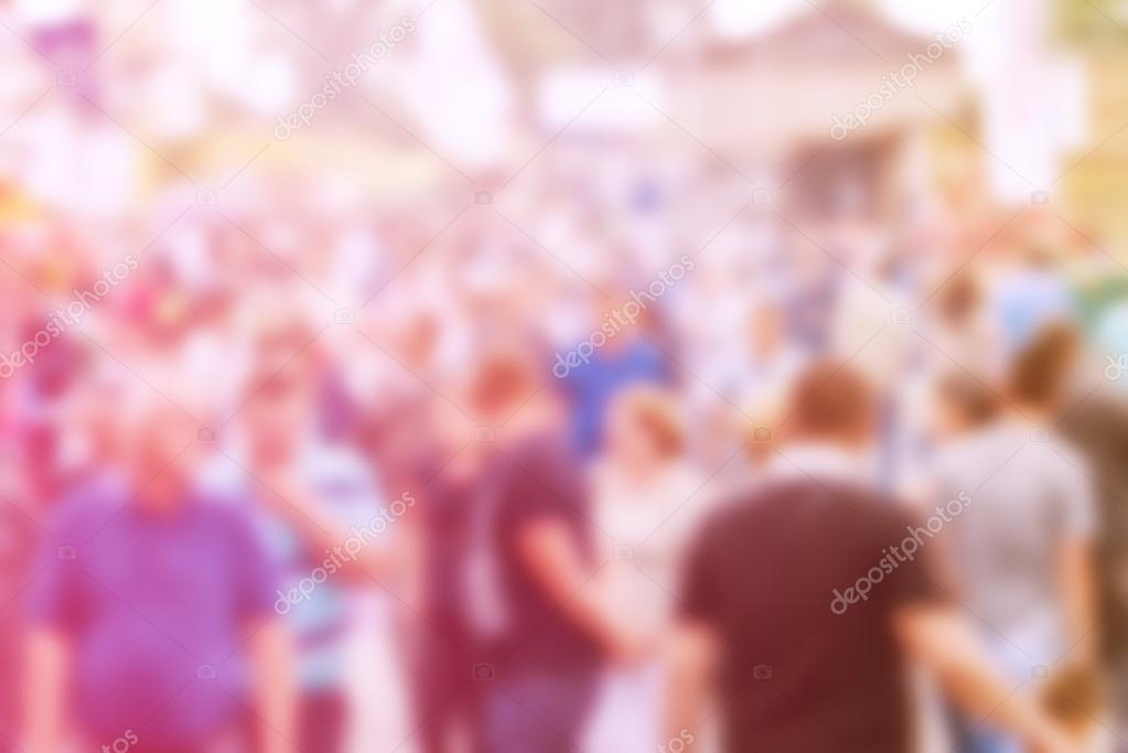 Blur Crowd of People, General Public Concept