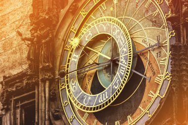 Prag eski şehir Meydanı astronomik saati