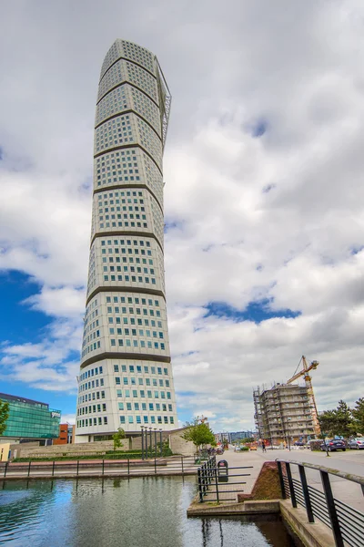 Malmö Turning Torso, distinkt City Landmark — Stockfoto