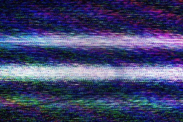 TV damage, television static noise — Stock Photo, Image