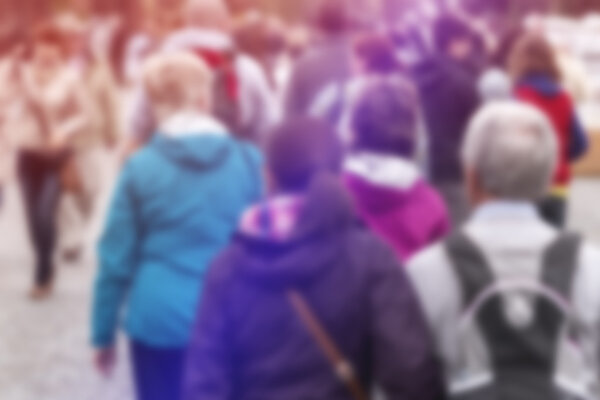 Толпа людей как общая общественная концепция
