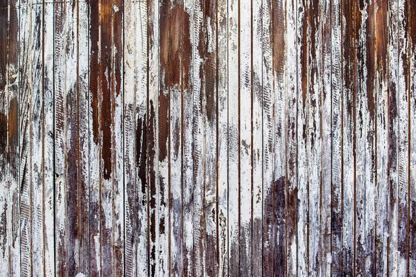 Vieja pared rústica de madera pintada de blanco —  Fotos de Stock