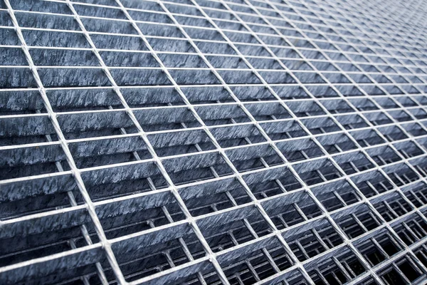 Plaques métalliques de grille d'industrie de construction — Photo