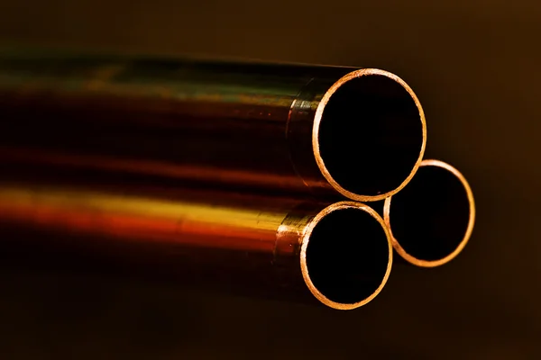 Copper pipes — Stock Photo, Image