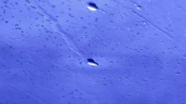 Raindrops on window — Stock Video