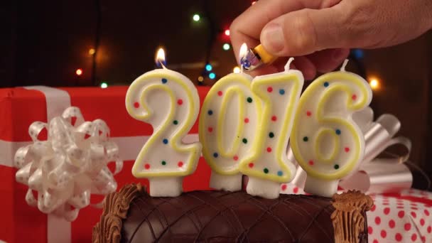 Happy New 2016 Year — Stock Video