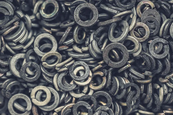 Metal screw plain washers — Stock Photo, Image