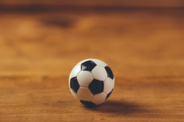 Minyatür plastik futbol topu ahşap tablo