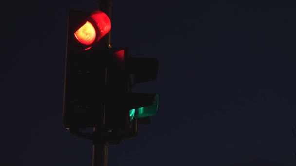 Traffic light signalization — Stockvideo