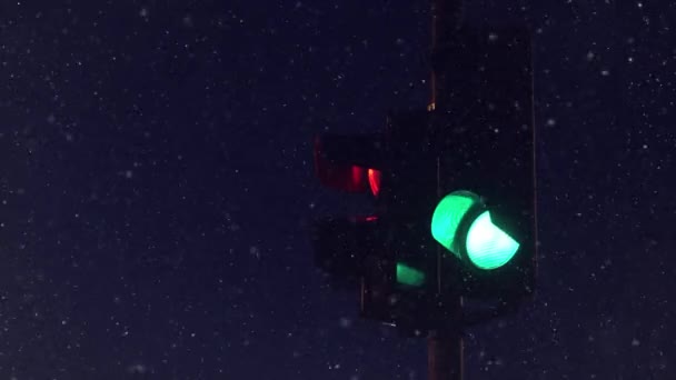 Ampelsignalisierung — Stockvideo