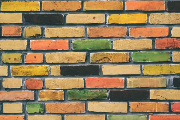 Colorful brick wall pattern — Stock Photo, Image