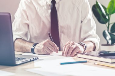 İşadamı mesai Ofis Masası