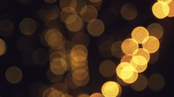 Bokeh lumière led clignotant, décoration de vacances — Video