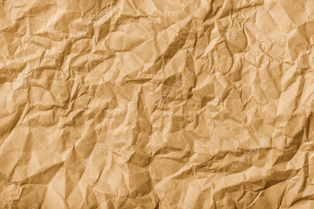 Crumpled brown kraft paper texture Stock Photo by ©stevanovicigor