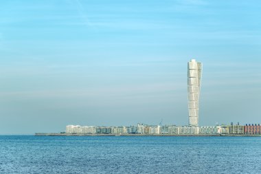 Malmo Turning Torso and cityscape