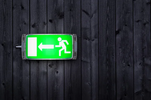 Emergency exit sign — Stock Photo, Image