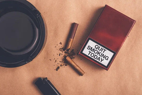 Quit smoking today concept, top view — Stock Photo, Image