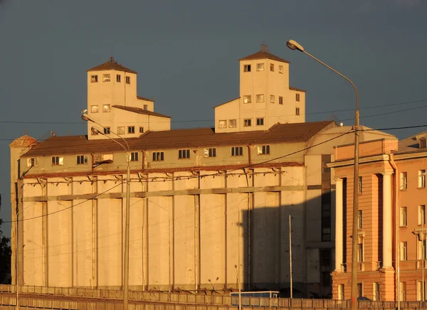 Elevator Stock Company Petersburg warehouses — Stock Photo, Image