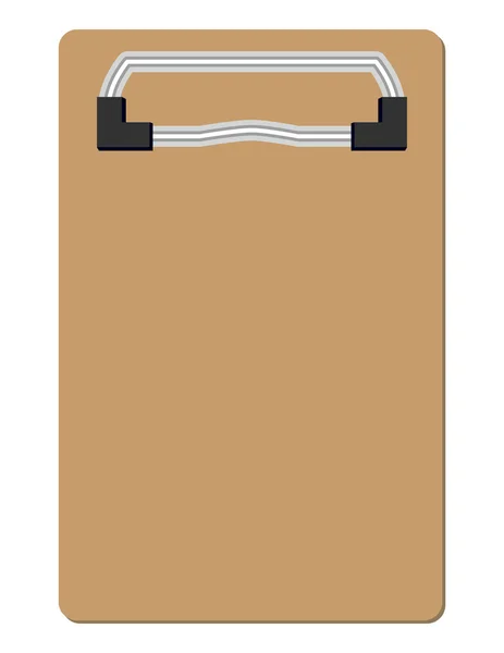 Clipboard Isolated on White — Stock Vector