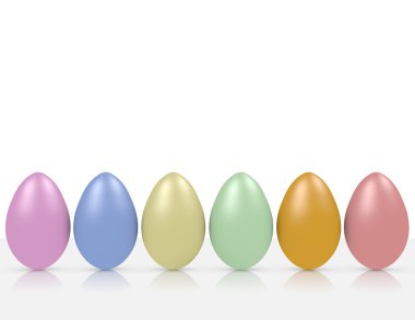 3D render Paskalya yortusu yumurta arka plan