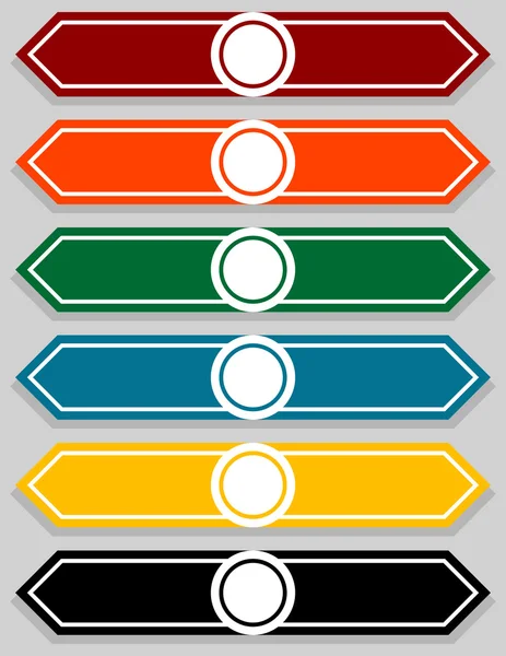 Set di infografiche puntatore vuoto — Vettoriale Stock