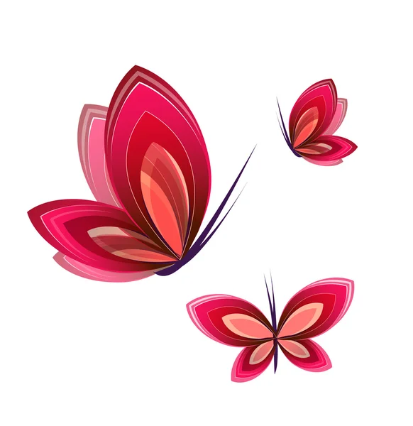 Icono de mariposa. vector mariposa — Vector de stock