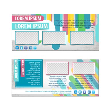 afiş iş modern arka plan tasarımı için ayarla.