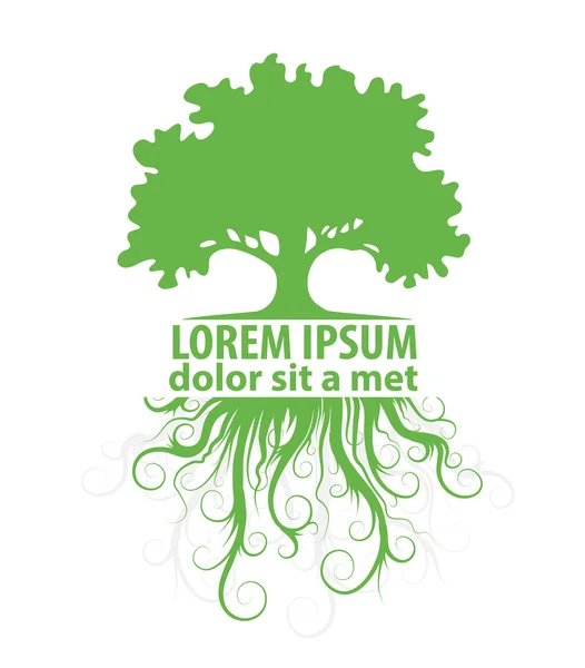 Modèle de logo arbre — Image vectorielle