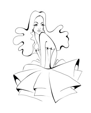 Güzel saçlı kadının