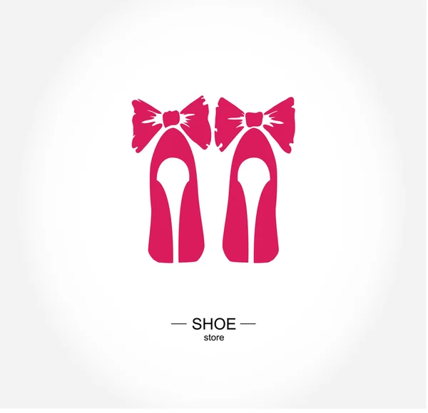 Logo shoe store, shop, fashion collection, boutique label. — Stock Vector