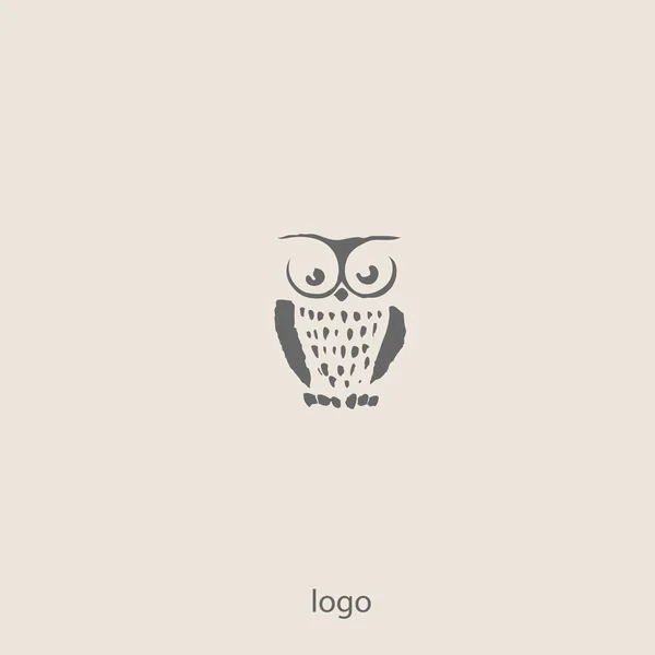 Owl doodle cartoon — Stock Vector