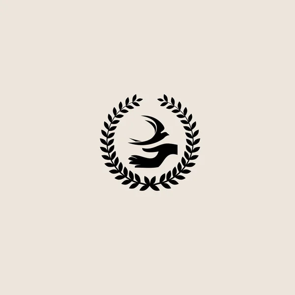 燕子鸟抽象矢量 logo 设计模板. — 图库矢量图片