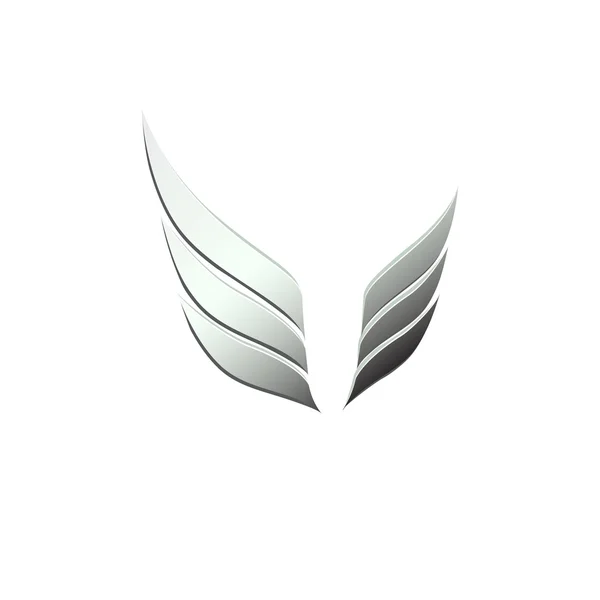 Vektor 3d abstrakt vinge flyger logotyp för företaget — Stock vektor