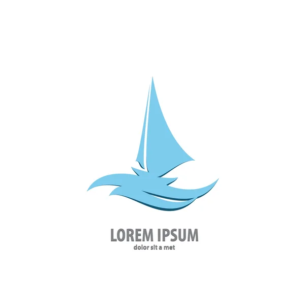 Πλοίου Logo σημάδι — Διανυσματικό Αρχείο