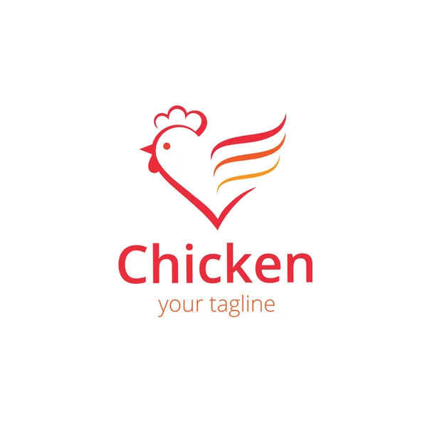 Chicken logo — Stock Vector