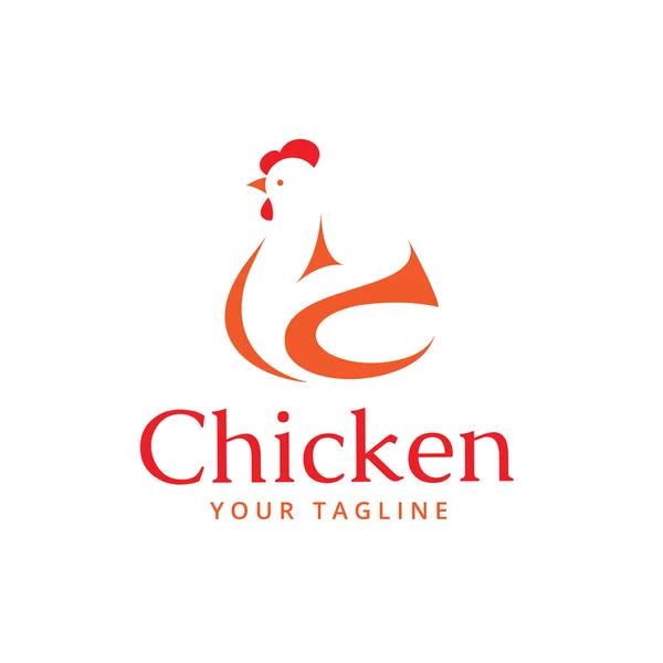 Chicken logo — Stock Vector