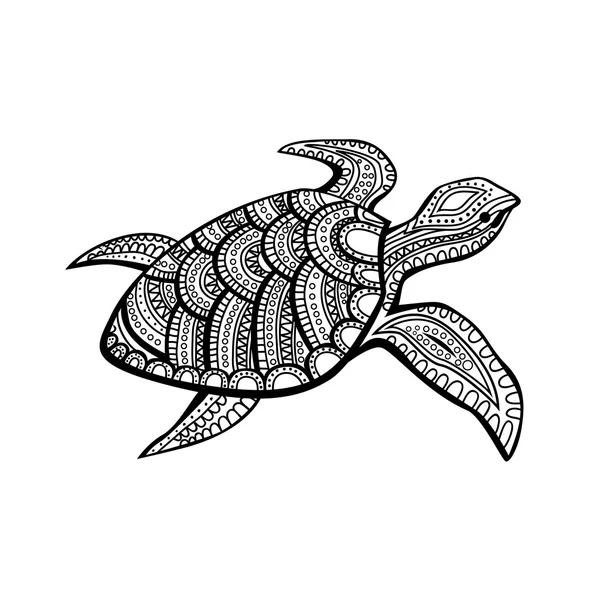 Stilizált teknős. — Stock Vector