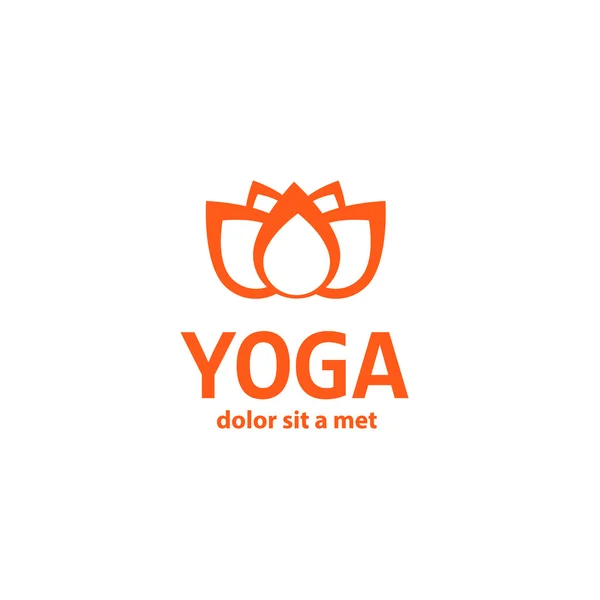 Template logo for yoga studios. — Stock Vector