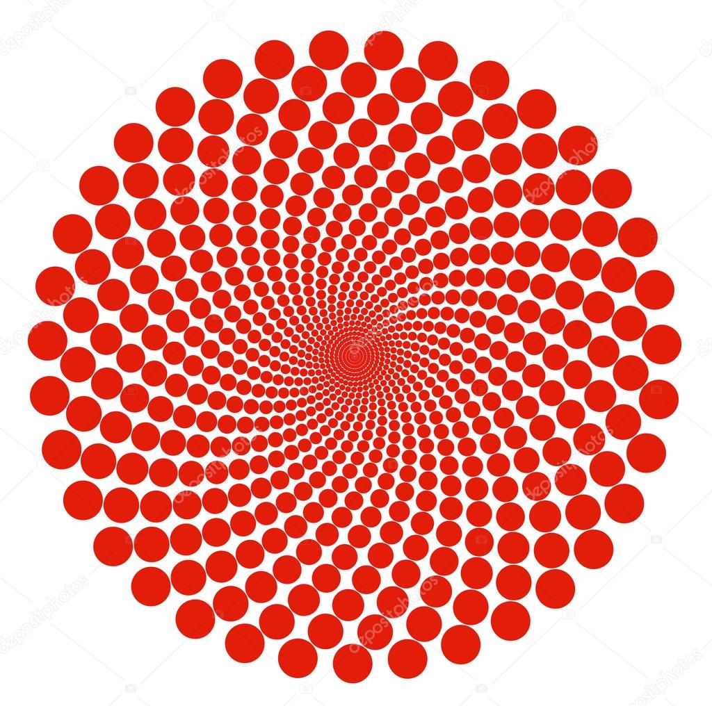 Rode Stip Spiraal Abstracte Patroon Cirkels Op Witte Achtergrond Stockfoto C Goldfinch4ever 98578892