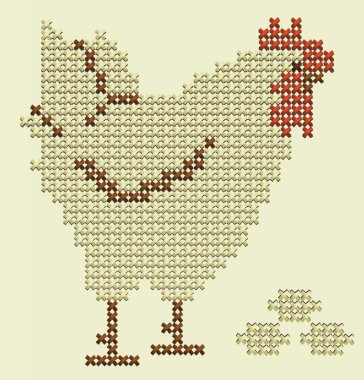 Paskalya çapraz nakış