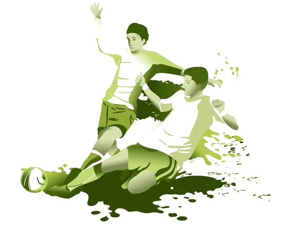 Joueurs de football abstraits — Image vectorielle