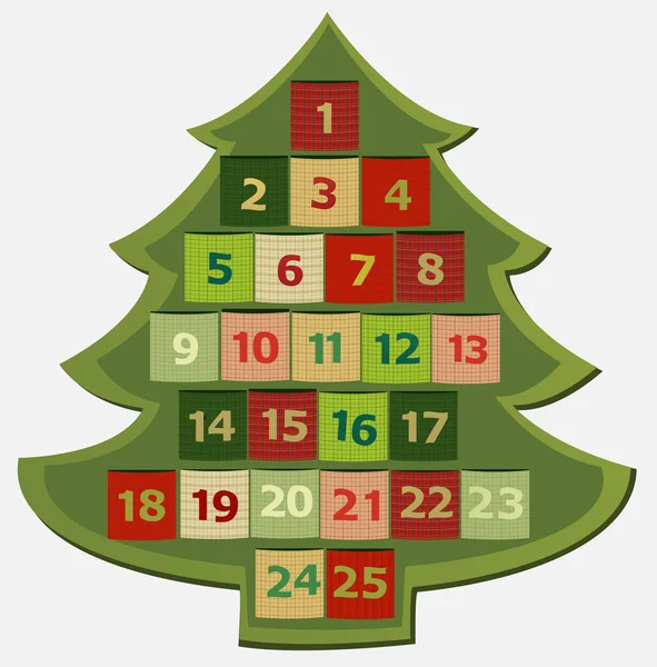 Advents kalender — Stockvector