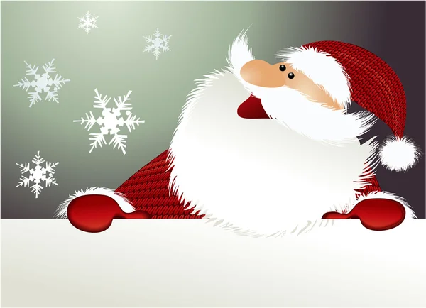 Fondo de Navidad con santa claus — Vector de stock