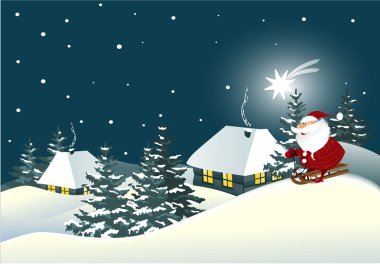 Noel Baba 'yla Noel arkaplanı